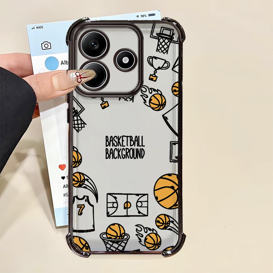 

Funny Basketball Soft Phone Cover Case for Xiaomi Redmi K80 Pro K80 5G A3X A3 A5 13C 14C Redmi 13C