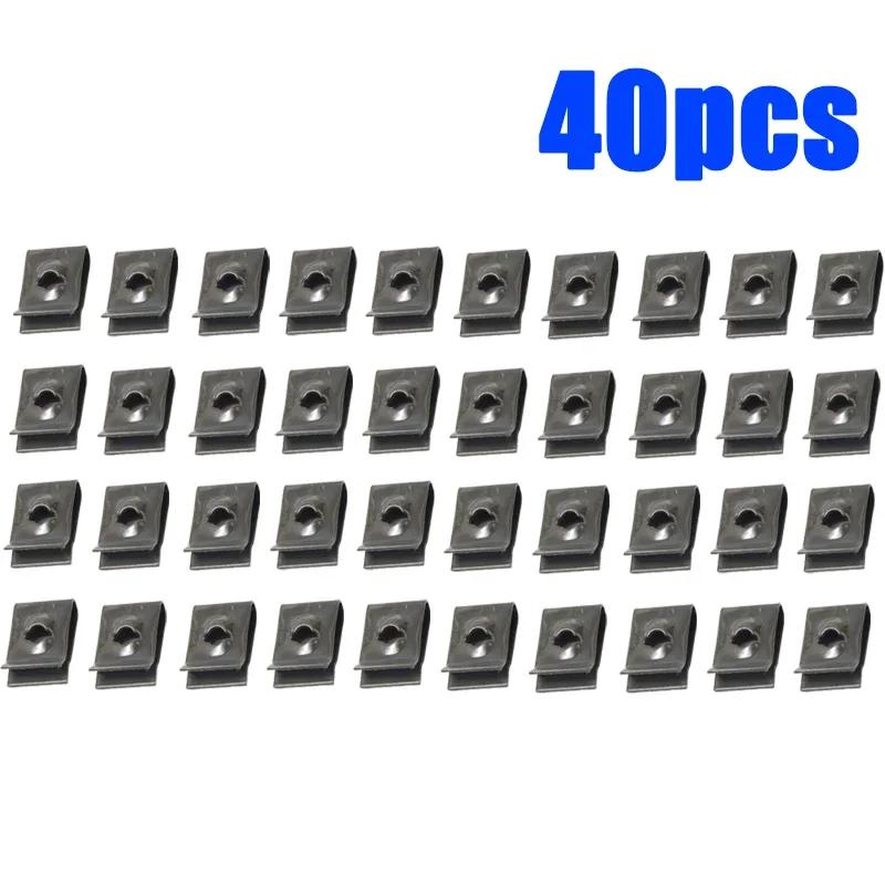 Car Screws U Clip Self Tapping Screw Base Universal Bumper Fender Trim Plate Rustproofing Fasteners Automotive Accessories