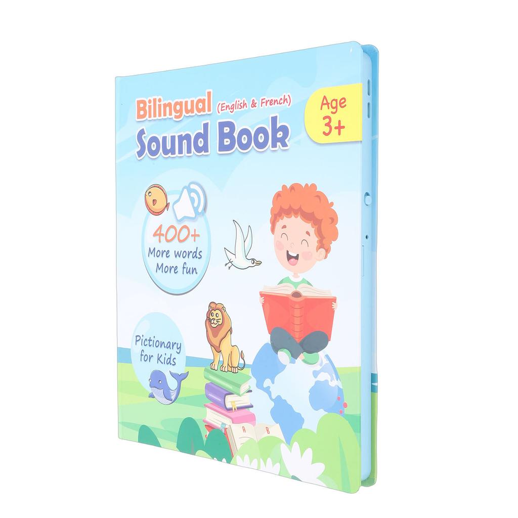 Französisch Englisch Zweisprachiges Soundbuch Frühes Lernen Interaktives Soundbuch Lernspielzeug für Kinder im Alter von 3 8 Jahren