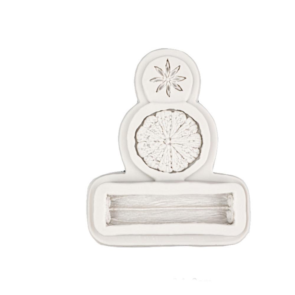 Lemon Design 3D Silicone Mold Star Anise Pattern Cinnamon Shape Christmas Mold Reusable Nuts Texture Cupcake Mold Candy Making