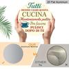2D Flat Aluminum Decorative Plaques and Ornaments Sign, Hanging Wall Art with Funny Kitchen Rules Quote, Retro Italian Style Home Decor for Kitchen