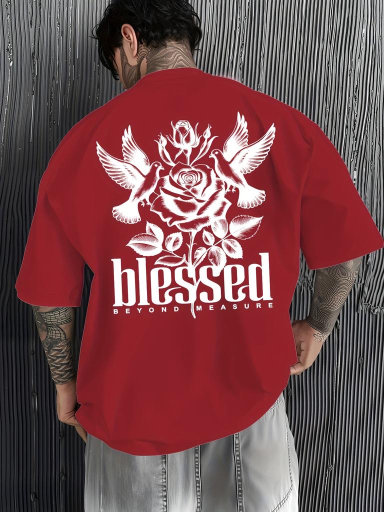 Unisexs Tshirt 100 Cotton Patterned Print Simple Loose Casual Comfortable Breathable Sporty Style