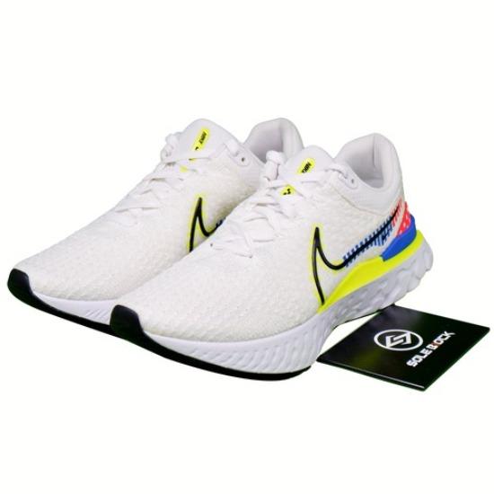 

Nike React Infinity Run Flyknit 3 Premium White Racer Blue Volt - DX1629-100 EU 39 белый