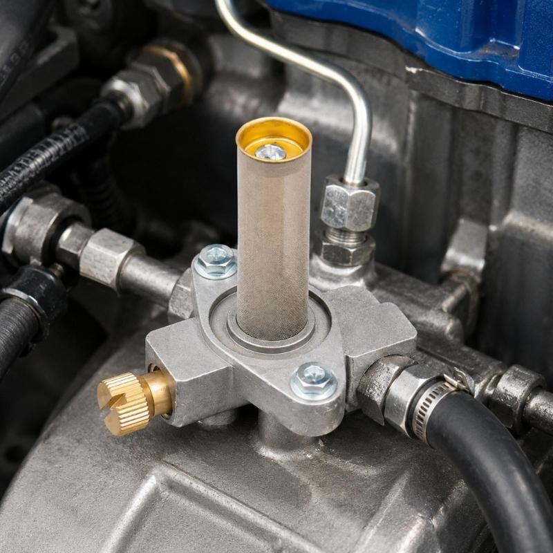 311292 Metal Fuel Cut-Off Assembly with Threaded Side Port, Two Mounting Holes, and Knurled Control Knob for Fuel-System Replacement Service