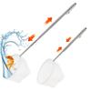 Fish Net For Fish Tank Fish Tank Net With Extendable 5-15 Inch Handle Pond Net Goldfishs Net Shrimp Net Aquarium Fish Nets Tool
