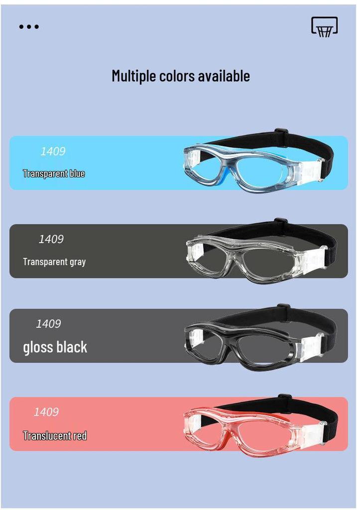 Children's TR90 Frame Myopia Sports Goggles - Anti-Slip Outdoor Basketball & Football Glasses 1409