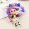 Keychain Pendant Anime Doll Charm Beads Bracelet Key Chain Party Favor Keyring Bag Charm Backpack Accessory
