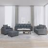 VidaXL Sofa Set with Cushions 4 Pcs, Sofas with Armrests and Backrest, Furniture Set with Footrest 3201691