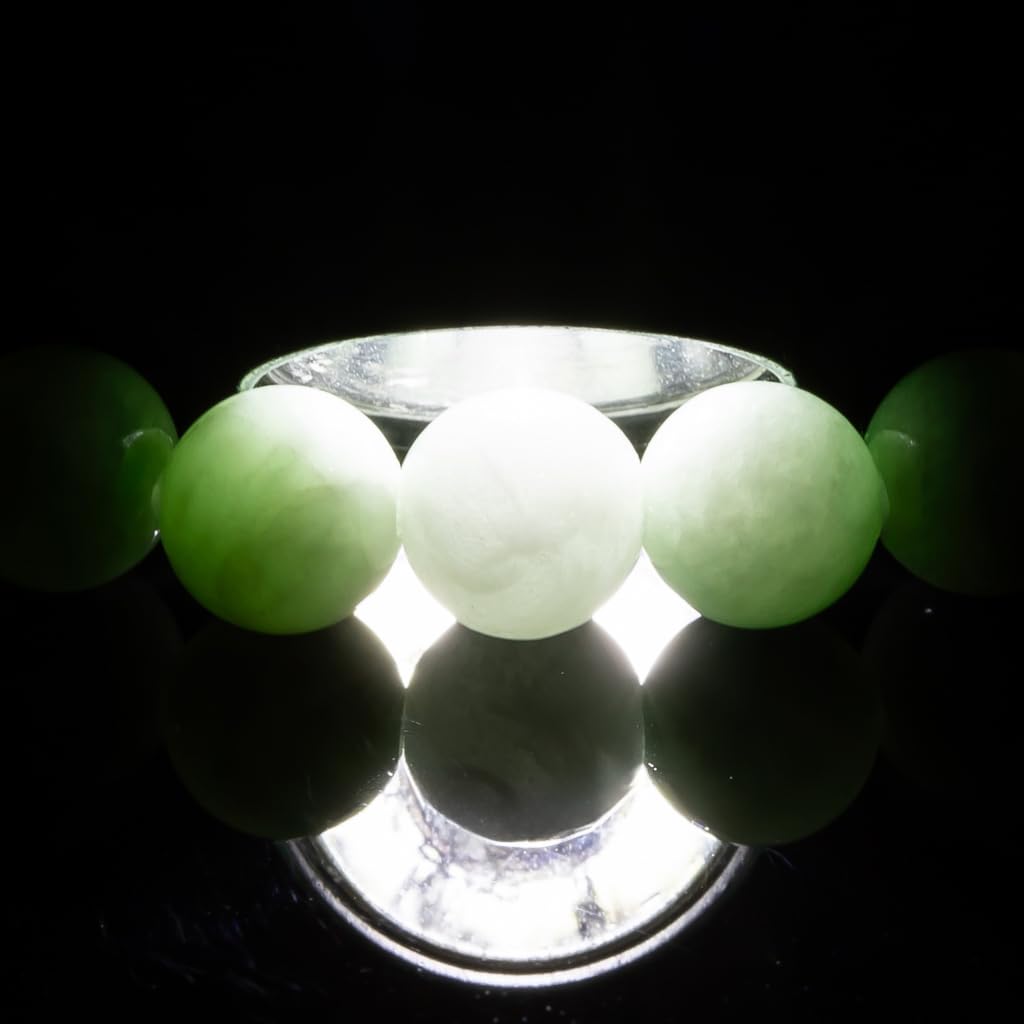 15cm Itoigawa Natural Jadeite Pale Japanese National Jomon Power Stone Jadeite Workshop Special Paulownia Wood Quality Guarantee ABR0878 (6mm beads,