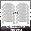 Compatible for Dreame D10 Plus Gen2 Replacement Main Side Brush HEPA Filter Mop Pad Dust Bags Spare Parts Accessories