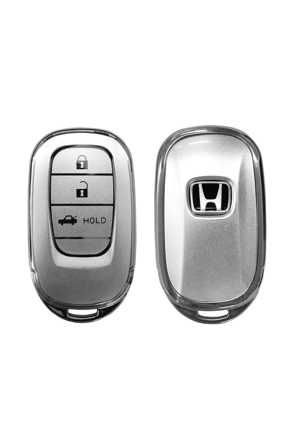 

[shizukawill] DriveLife Smart Key Case Honda Key Case Key Chain Car Smart Key Type C, Silver Honda (HO16) серебряный