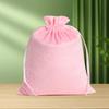 Black Custom Velvet Drawstring Jewelry Pouch