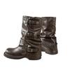 Martin boots women's British style 2025 autumn new high-heeled locomotive boots brown retro Maillard knight boots