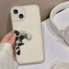 Pure White Rose for iPhone17promax Apple 17 Matte Large Hole Mobile Phone Case 16/15 Anti-drop 14ins