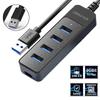 USB 3.0 HUB 4 Port Multi USB 3.0 Splitter Hub Mit USB C Ladeanschluss Netzteil Mehrfach Typ C Erweiterungsdock Für Laptop PC