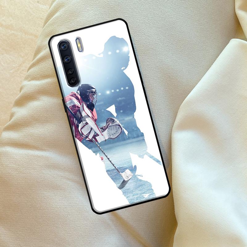 Ice Hockey Player Case For Oppo A6 A5 Pro A15 A57 A17 A54 A74 A94 A76 A16 A96 A40 A60 A80 A18 A38 A58 A78 A98