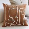 45x45CM Brown Vintage Nordic Throw Pillow Cover Cute Colorful Sofa Cushion Waist Cover Simple Home Decorative Pillowcase