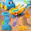 1Set Beach Toys Set Kids Sandbox Kit Summer Outdoor Play Sand Water Game Toy With Truck Watering Can Shovel Mold For Gift