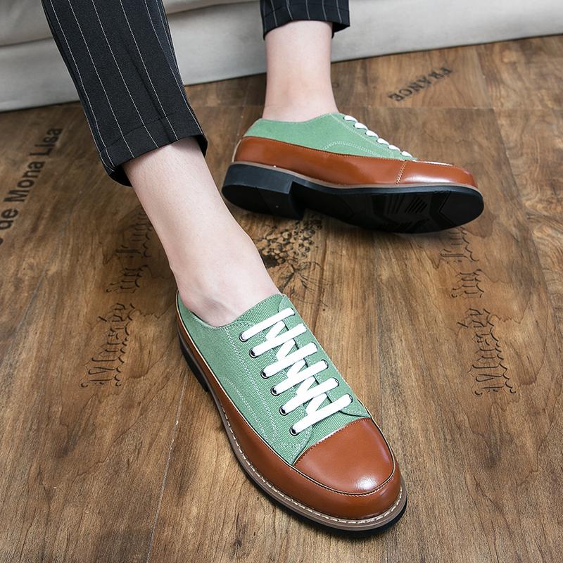 Leather Men Shoes Casual Lace Up High Quality Business Platform Shoes Classic Low Heel Leather Premium Luxurious Oxford Shoes