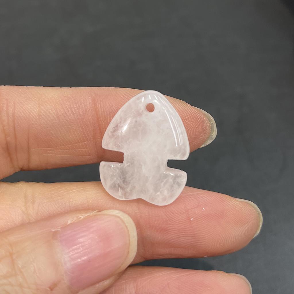 3Pcs Fish Shaped Natural Stone Pendants 16x21mm, Cute Charms for Handmade Jewelry Makers, Necklace Earring DIY Supplies