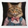 Victorian Bulldog Dachshund Dog Cushion Cover Vintage Highland Cow Stag Elephant Horse Camel Donkey Poster Pillow Case