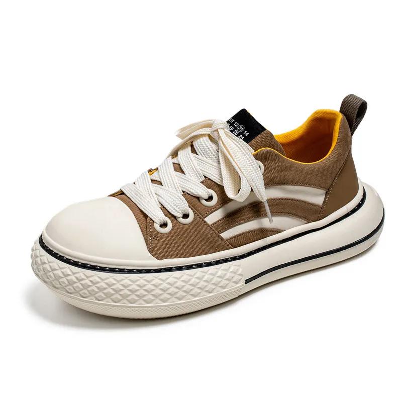 

FashionBrand мужские парусиновые кроссовки мужские черные парусиновые туфли на платформе Harajuku для мужчин дышащие спортивные повседневные кроссовки для мужчин 44