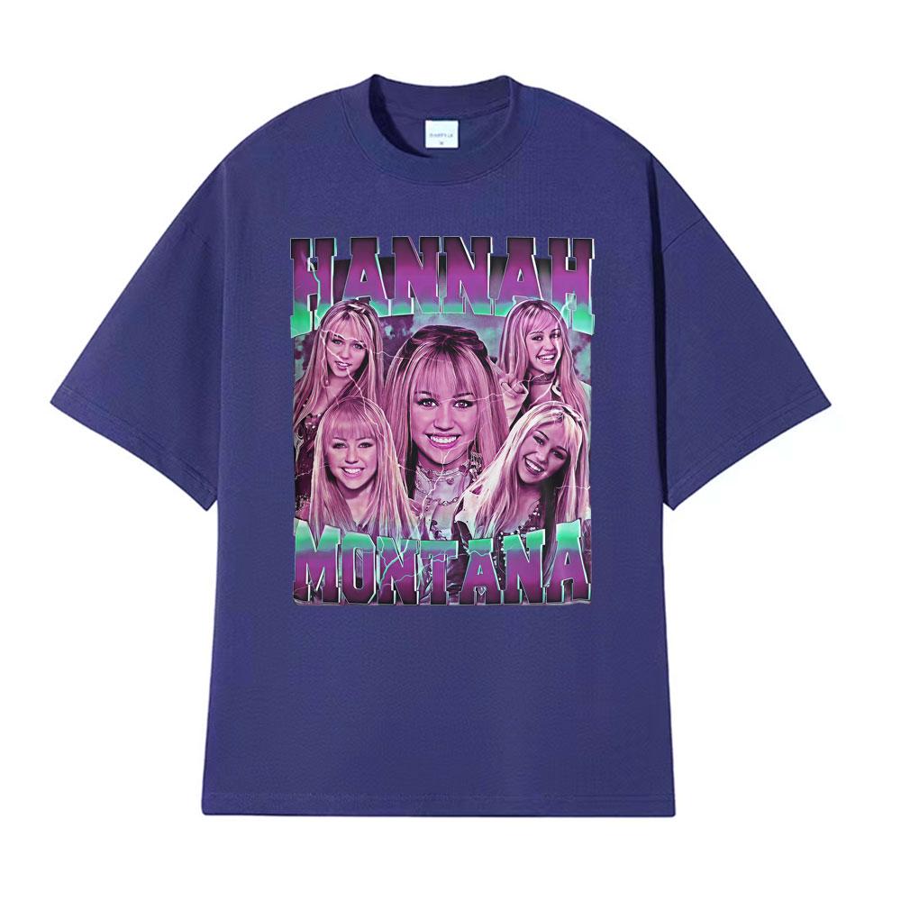 Limited Hannah Montana Vintage Pop Star Tshirt Men Women Clothing Hip Hop Trending Tee Shirt Cotton Casual Short Sleeve T Shirt