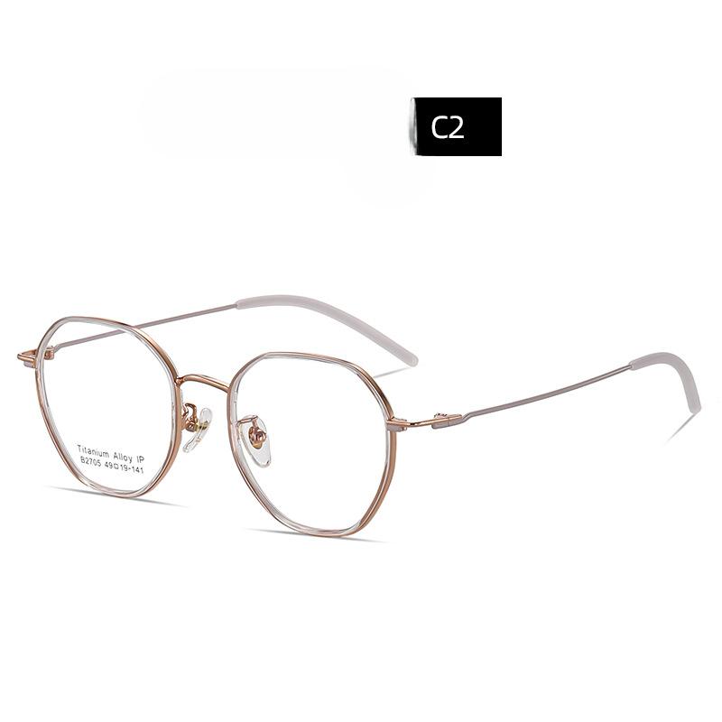 Новые титановые очки в круглой оправе TR90 с корейскими индивидуальными оптическими — фото 4