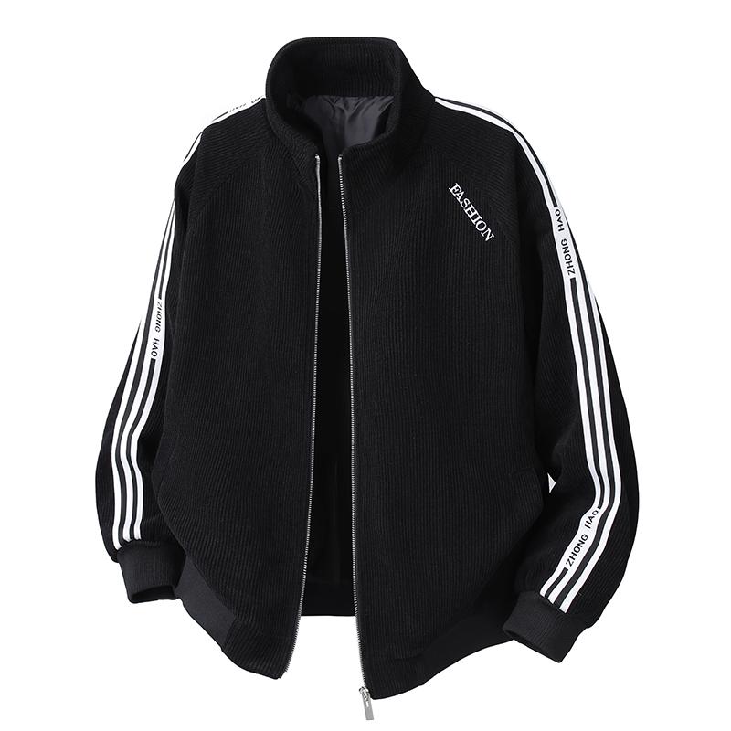 Мужская вязаная куртка, универсальная для бизнеса и отдыха, осенне-зимняя куртка L чёрный