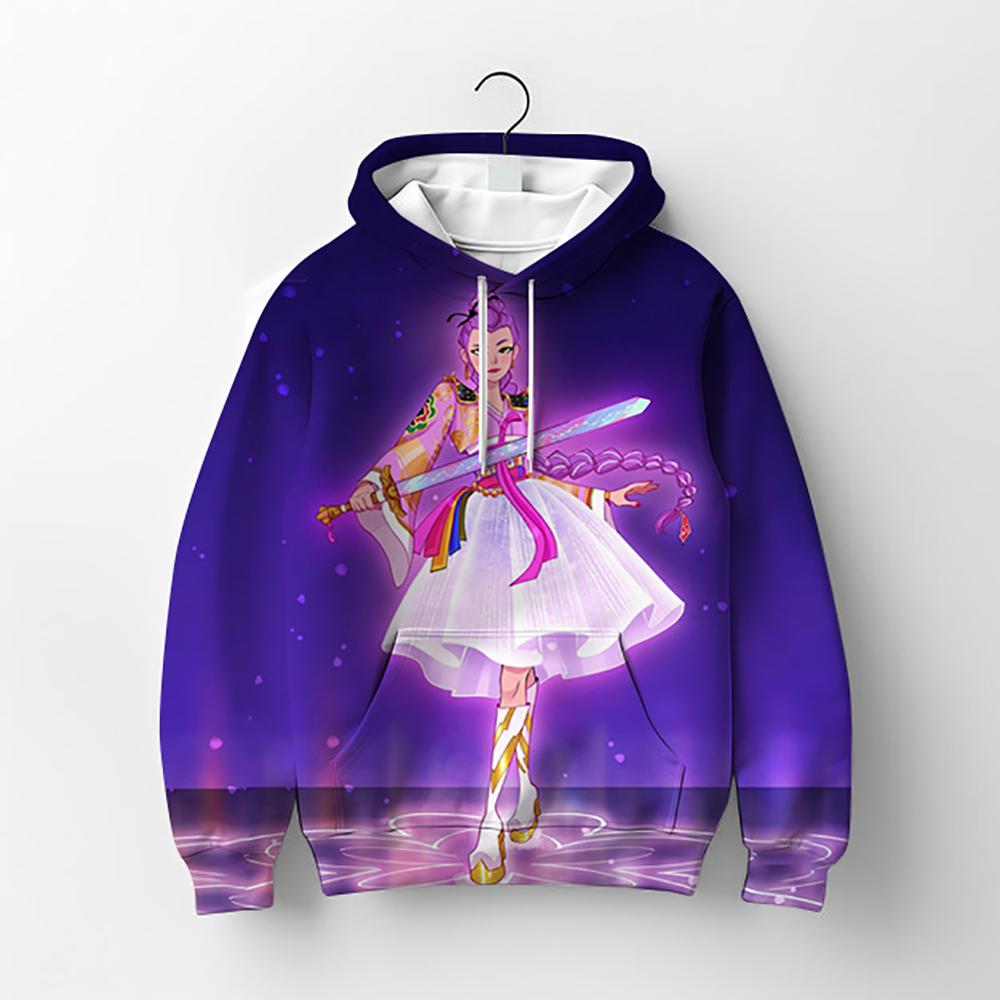 Lässige Film-Hoodies Kinder-Hoodie Manga Kinder Kpop Dämonenjäger Kinder-Sweatshirt Niedlicher Tiger-Hoodie für Jungen Mädchen