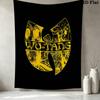 Tapestry Ścienne Wutang Clan Estetyczna Dekoracja Ścienna Drukowany Materiał Kocyk Dekoracyjne Tapiserie Do Sypialni Salonu Wystrój Domu