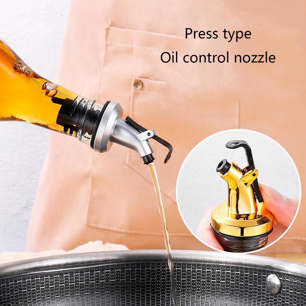 Pack of 4 Durable Kitchen Oil Bottle Stopper Liquor Dispenser Wine Pourer Lock Plug Wine Bottle Pourer for Wine Oil