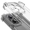 IMAK UX-4 Series For iPhone 15 Case Straight Frame Four Corner Shockproof Clear TPU Cover