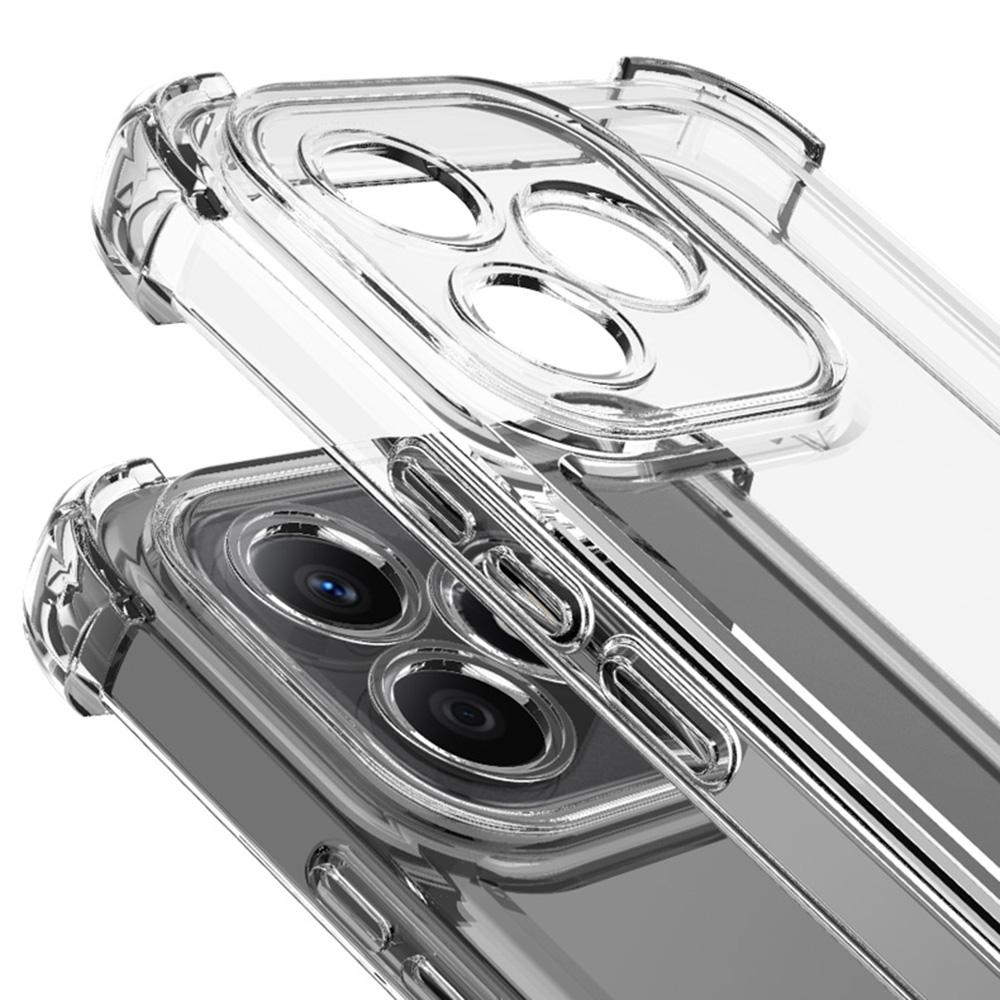 IMAK UX-4 Series For iPhone 15 Case Straight Frame Four Corner Shockproof Clear TPU Cover