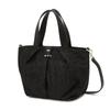 Black Logo Decorated Leather Tote Bag Dcba6e502bk