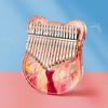 Profession Kalimba 17/21 Keys Thumb Piano with Study Instruction & Tune Hammer Acrylic Finger Piano for Kid Beginners