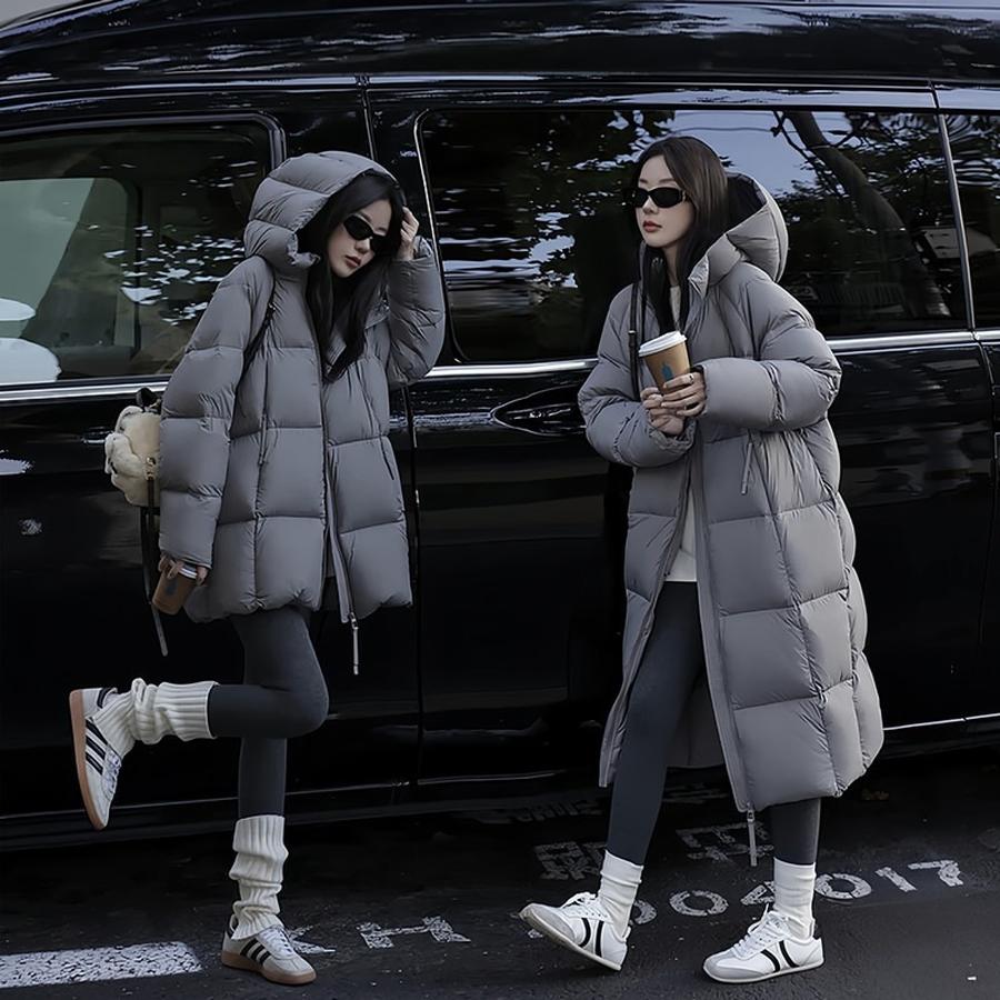 Winter Korean Style Loose Hooded Long Sleeve Cotton Jacket Women Thick Bread Coat Outerwear Sale