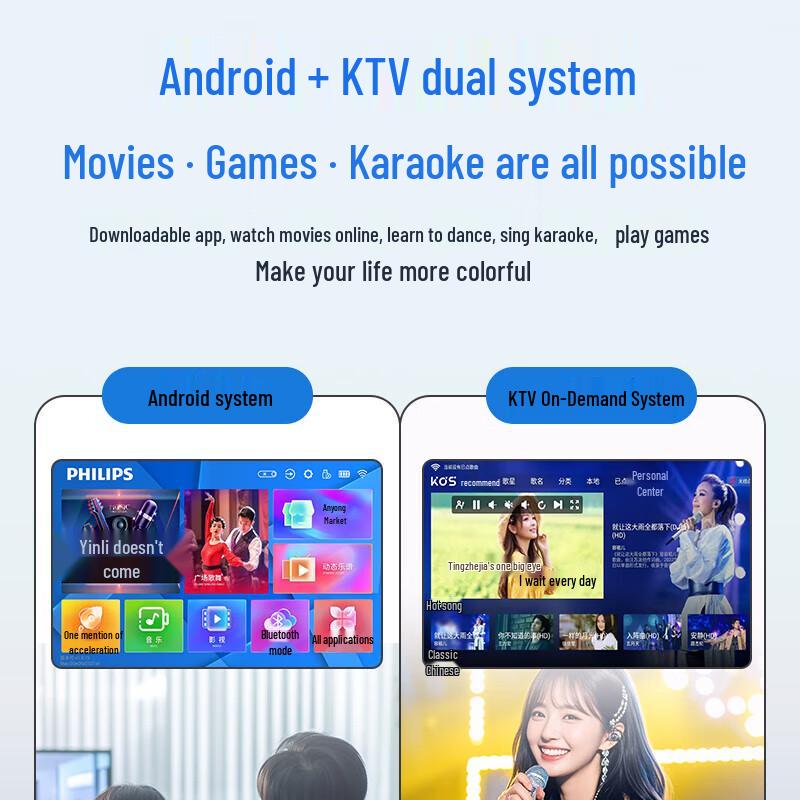 Philips SD259ESE Portable Bluetooth KTV Speaker with Display