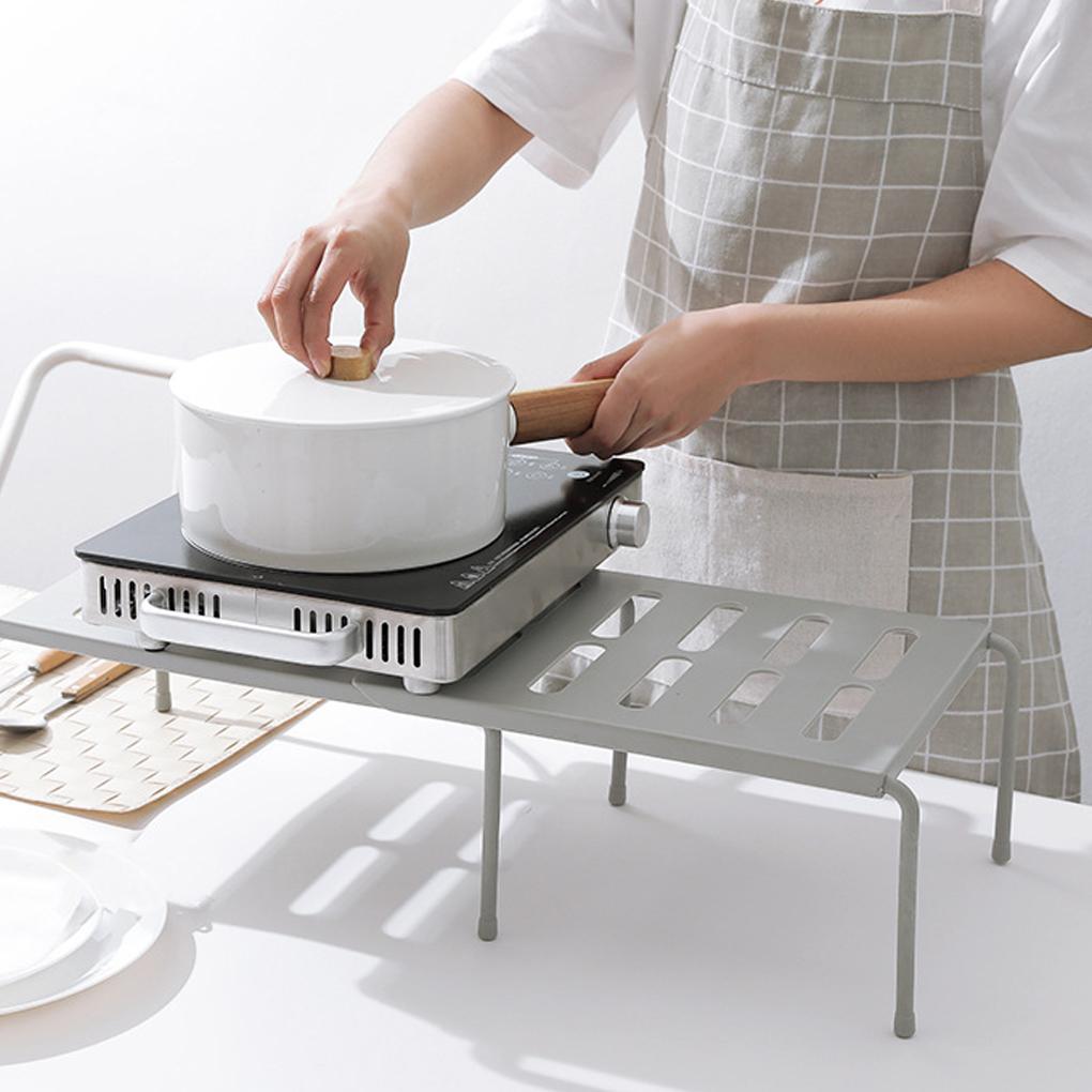 Retractable Kitchen Shelf Multifunctional Expandable Stackable Sliding Rack Space Saving Home Cabinets Tableware Organizer Rack