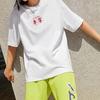 Li Ning T Shirts Unisex White Crew Neck Moderate Straight Fit AHSR737-1