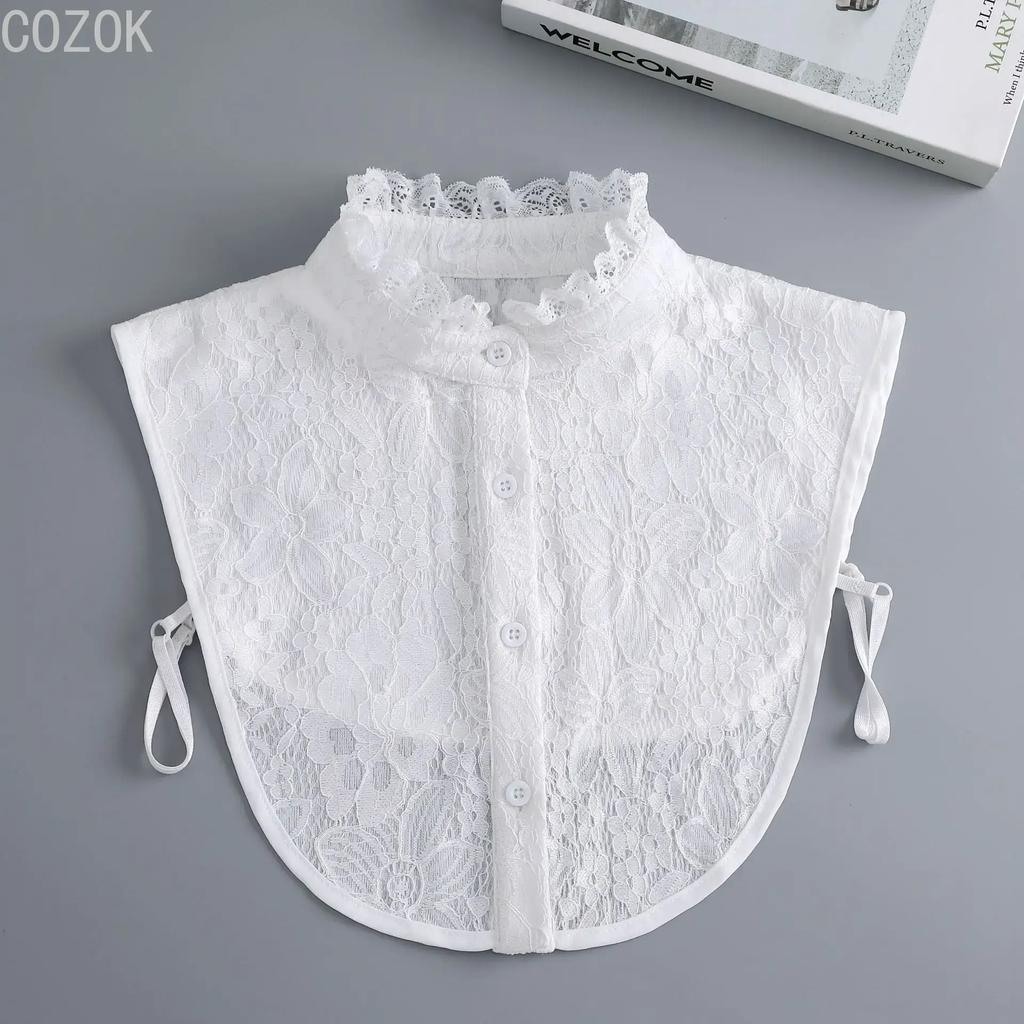 Girls Bowknots Lapel Shirt Detachable Collar Autumn Sweater Blouse Women Fake Collar Girls Removable Shirt Neck False Collar
