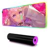hakui koyori Mouse Pad RGB Gaming Mousepad Big LED Pad PC Desk Mat Luminous Mouse Pad Large Keyboard Mats Table Rug With Backlit
