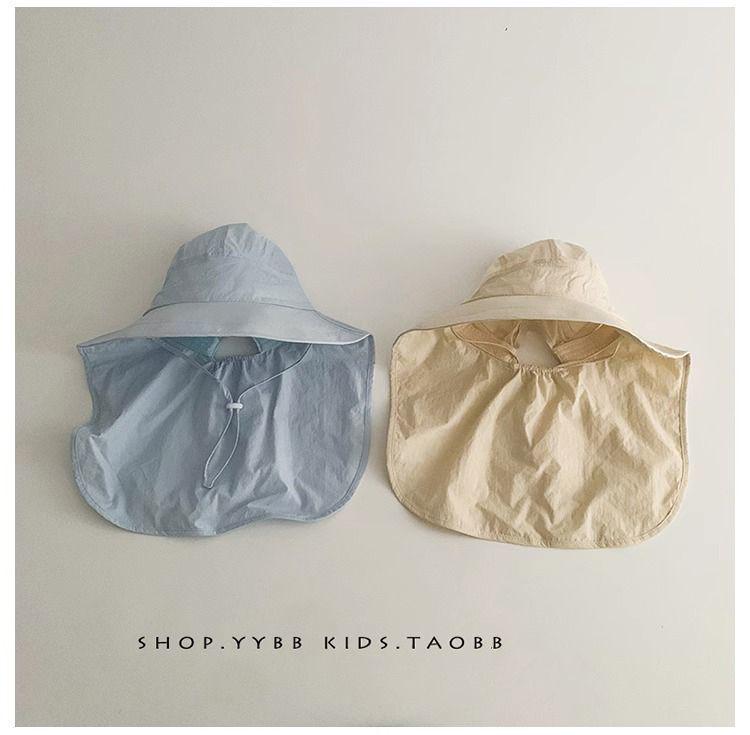 Quick-Dry Kids' Sun Hat with Neck Protection - Spring & Autumn Wide Brim for Boys and Girls