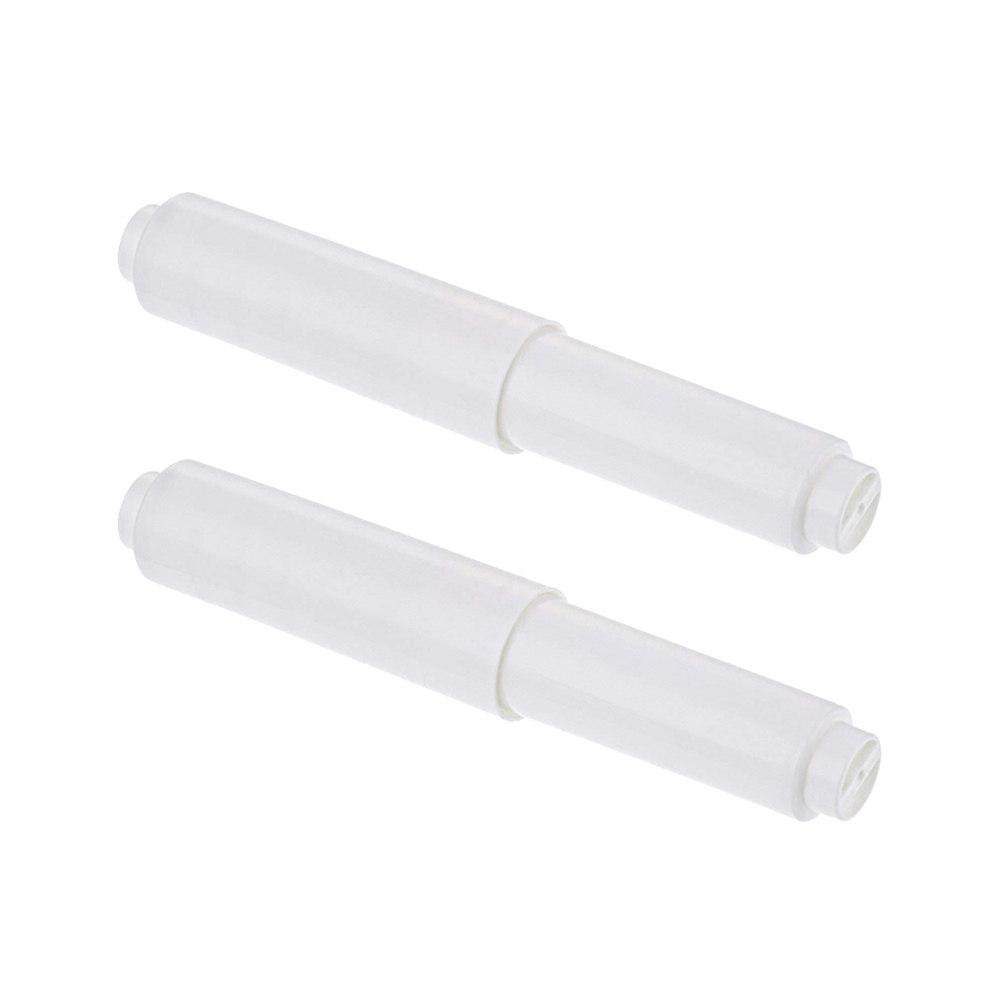 2Pcs Toilet Paper Roller ABS Adjustable 110-165Cm Bathroom Tissue Roll Holder Paper Spring Rod for Home Hotel