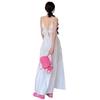 French Coffee Break Holiday Style Halter Suspender Dress Women's Summer New White Temperament Niche Long Dress