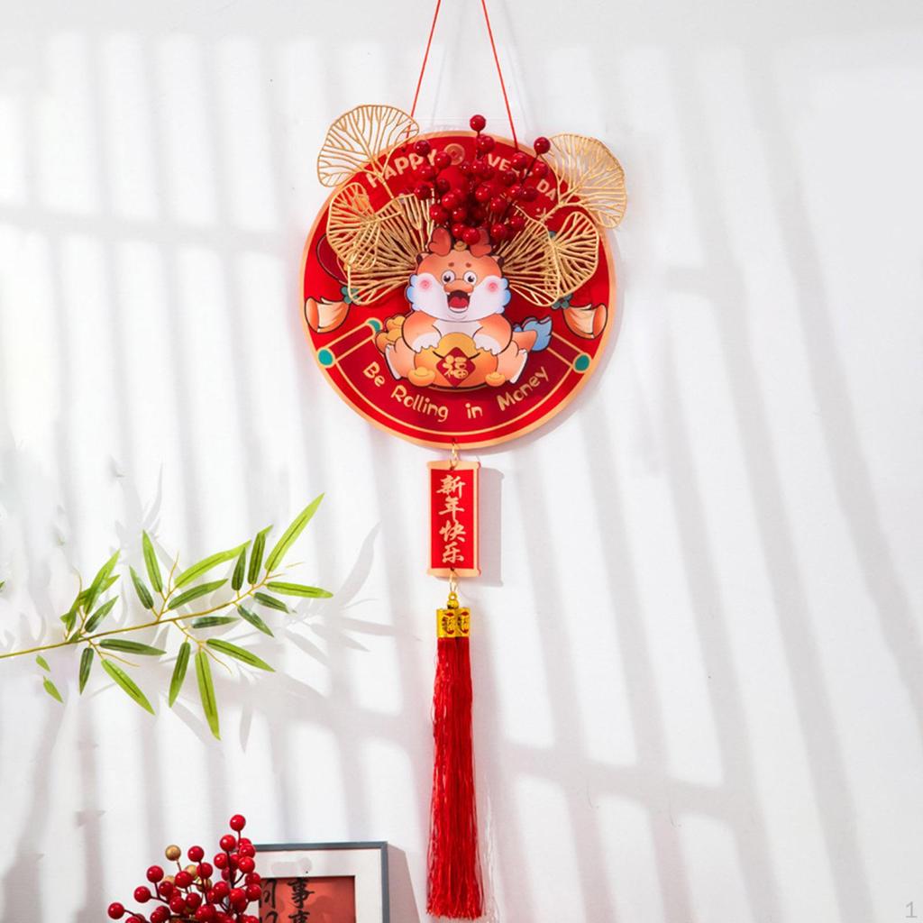 Chinese Year Hanging Decoration Charm Tassel Dragon Ornament for Holiday