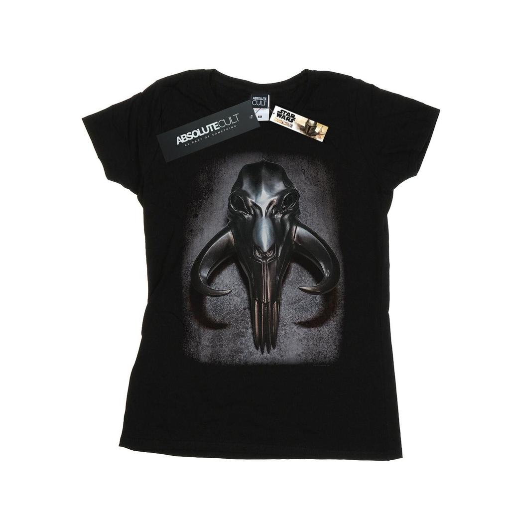 Star Wars Womens/Ladies The Mandalorian Mythosaur Skull Cotton T-Shirt
