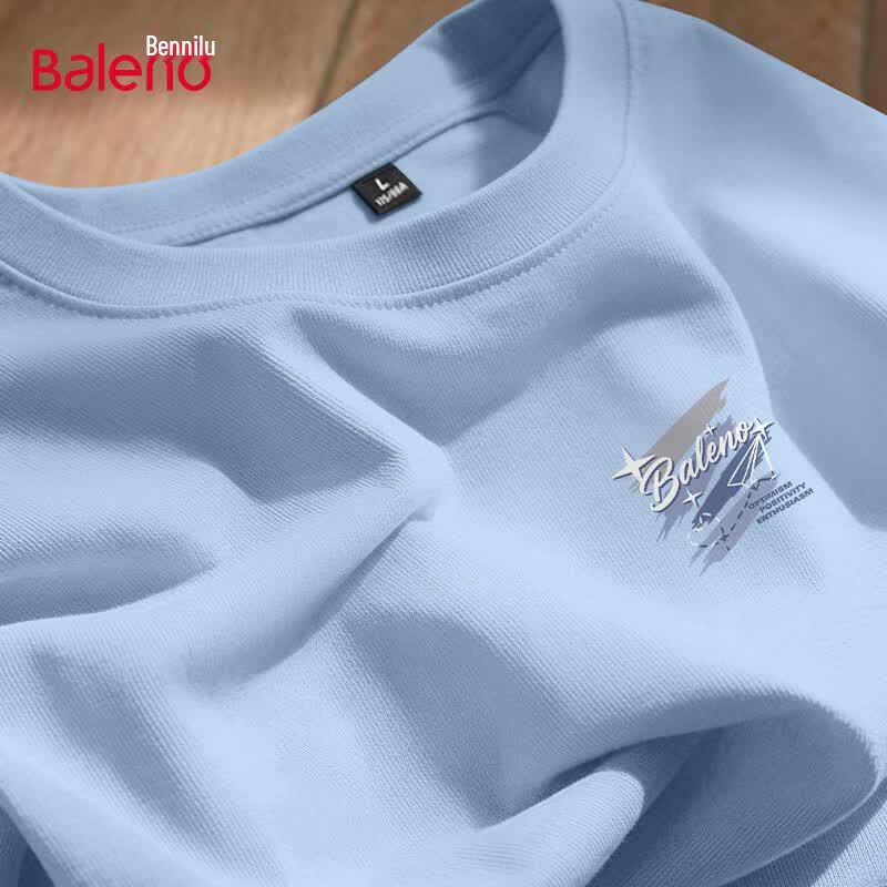 Baleno Men's Heavyweight Pure Cotton Short Sleeve T-Shirt