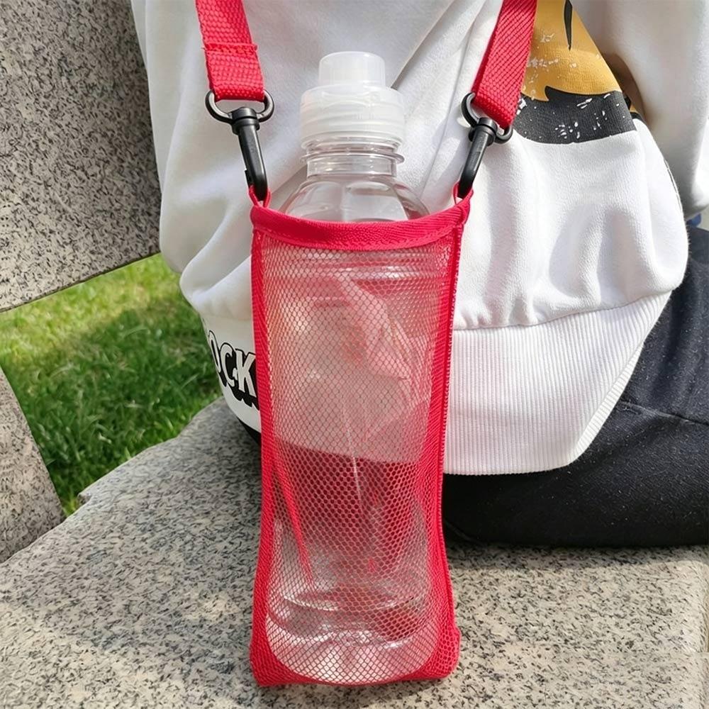 With Strap Single Shoulder Water Cup Bag Unisex Sport Water Bottle Cover Water Cup Hanging Bag