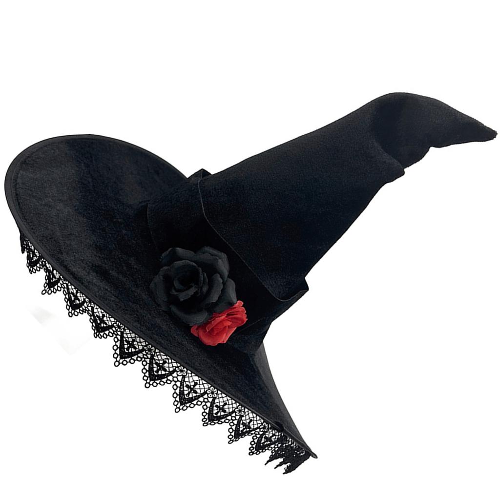 Comfortable Witch Hat Washable Halloween Hat Versatiles Costume Stylish Hat for Costume Parties and Role Playing